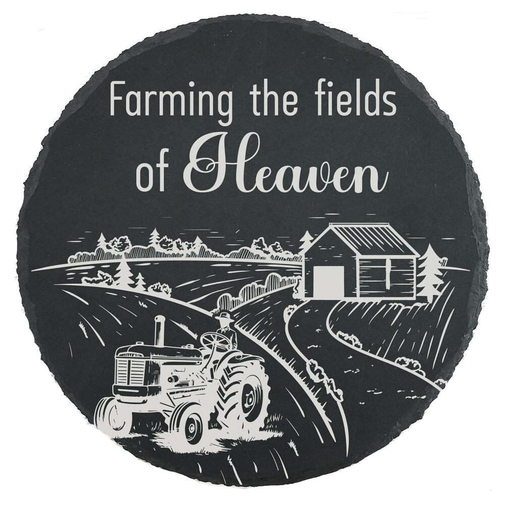 2575 Farmer Memorial Stone Farmer Memorial Plaque Farming in Heaven